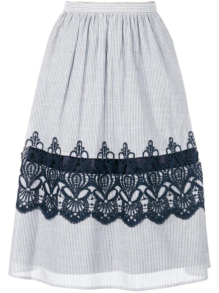 Steffen Schraut Striped Skirt - Blue
