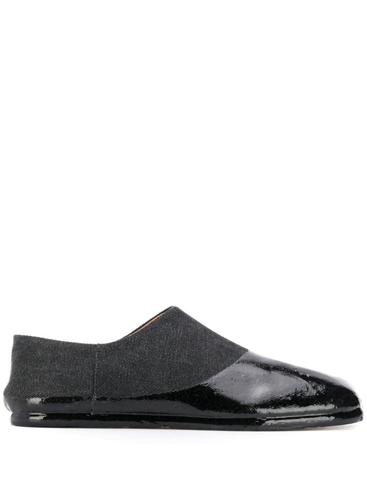 Maison Margiela Varnished Toe-cap Loafers - Black