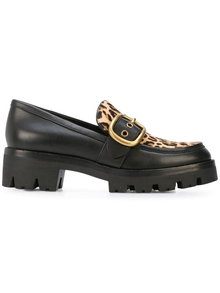 Coach Leopard Print Grand Loafers - Black