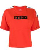 Dkny Logo Print T-shirt - Orange