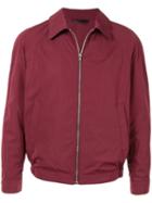 Gieves & Hawkes Zipped Bomber Jacket - Red