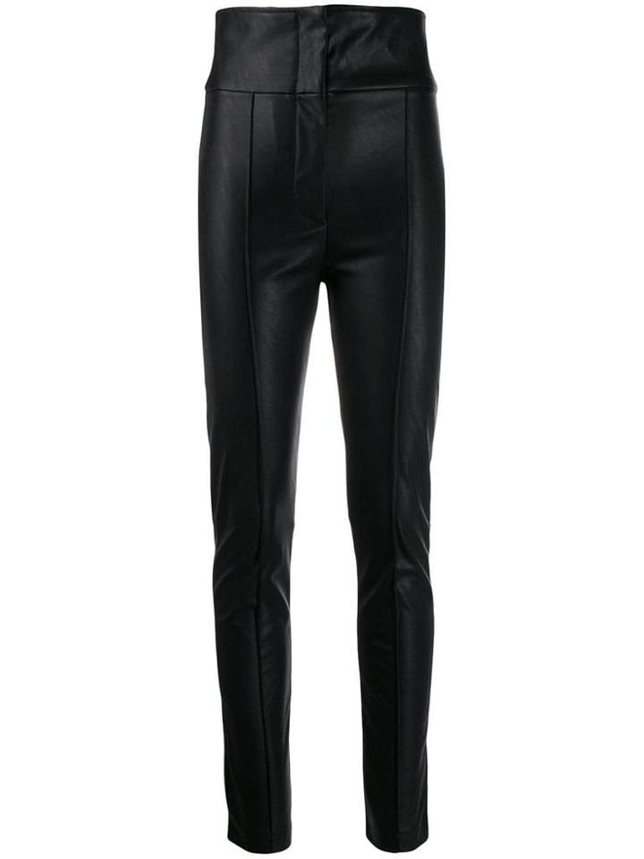 Pinko Plain High-waist Trousers - Black