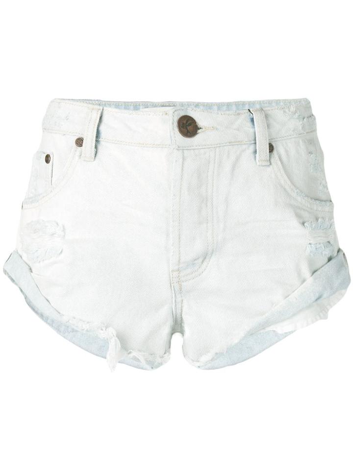 One Teaspoon Bandit Shorts - Blue