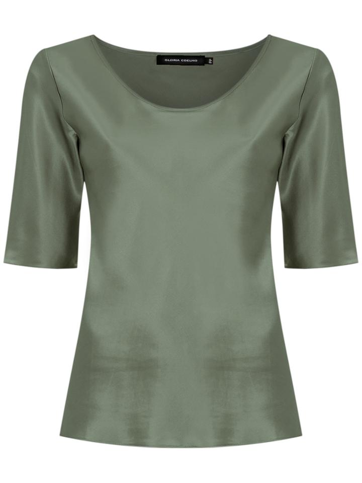 Gloria Coelho Silk Blouse - Green