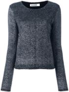 Jil Sander Metallic Knit Top, Women's, Size: 38, Black, Polyamide/polyester/virgin Wool