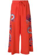 P.a.r.o.s.h. Embroidered Cropped Trousers