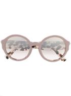 Valentino Eyewear Round Studded Sunglasses - Neutrals