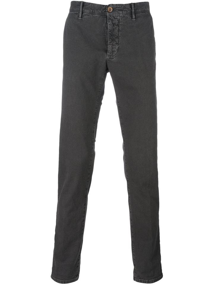 Incotex Classic Chinos, Men's, Size: 32, Grey, Cotton/spandex/elastane