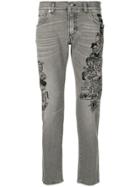 Dolce & Gabbana Love Motif Jeans - Grey