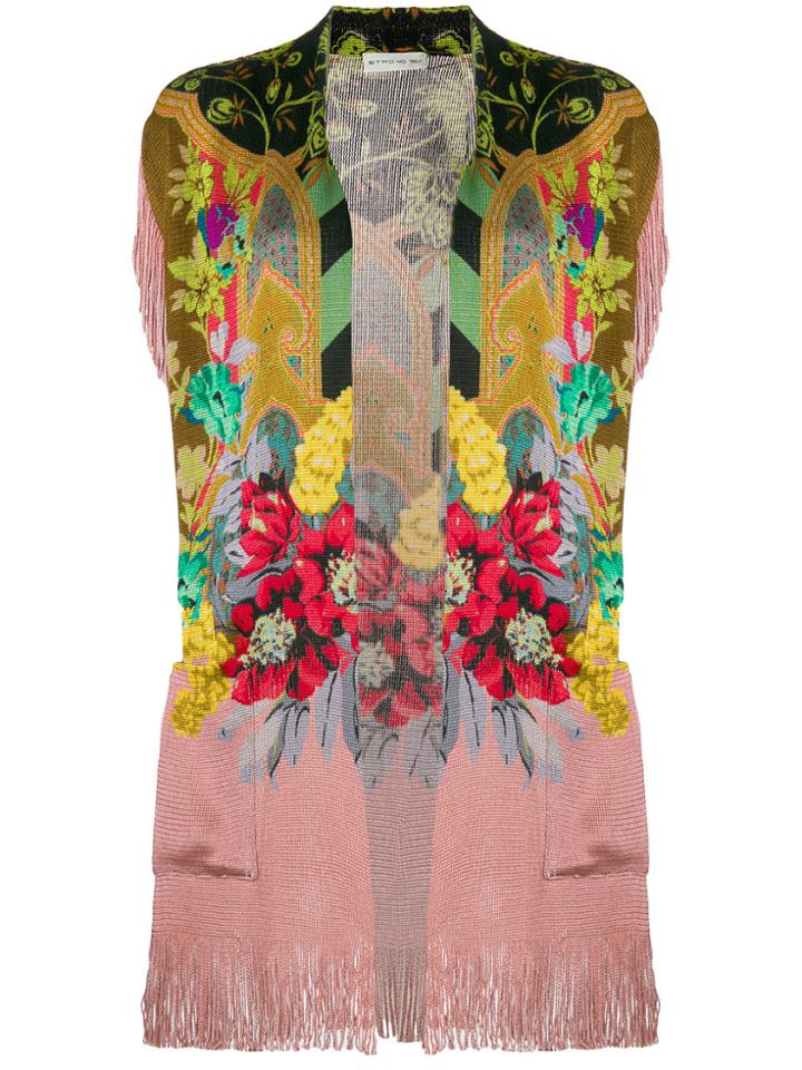 Etro Fringed Knit Cardigan - Multicolour