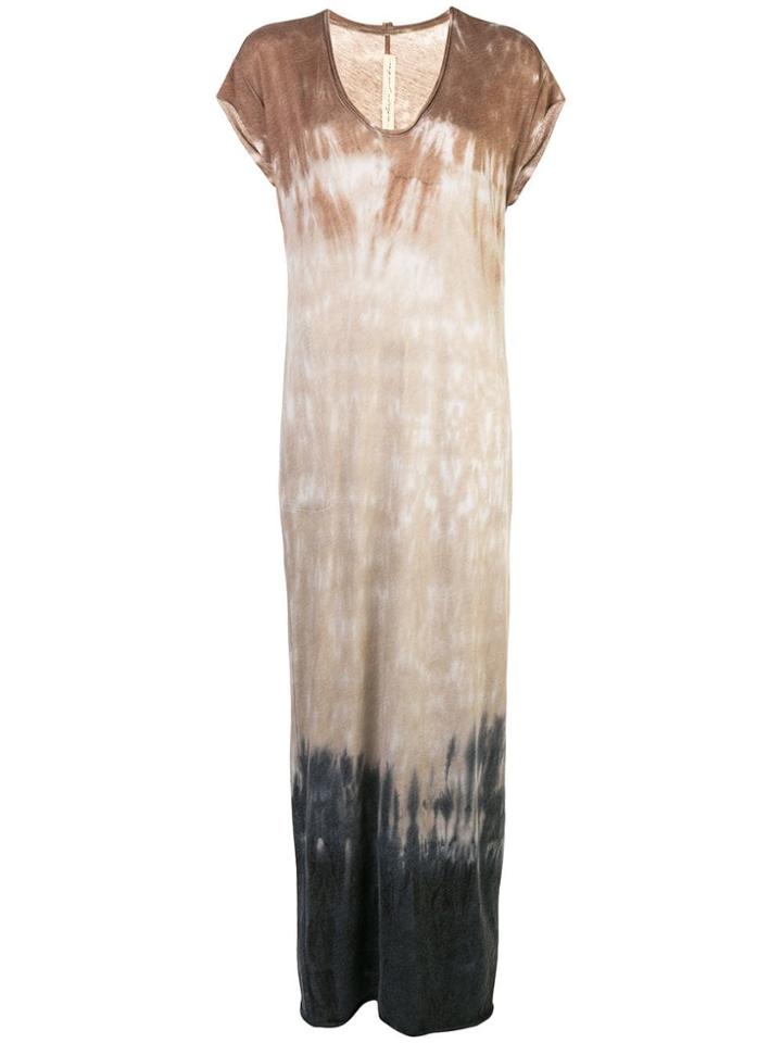 Raquel Allegra Jersey Tie-dye Kaftan Dress - Brown