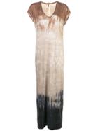 Raquel Allegra Jersey Tie-dye Kaftan Dress - Brown