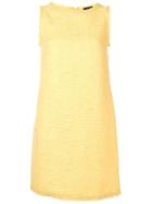 Ermanno Scervino Sleeveless Tweed Dress - Yellow