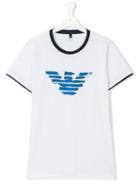 Teen Logo Front T-shirt - Kids - Cotton - 16 Yrs, White, Armani Junior
