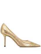 Jimmy Choo Pointed Toe Pumps - Gold