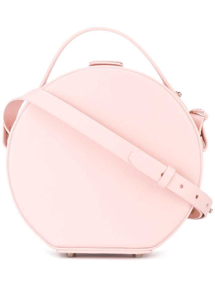 Nico Giani - Circular Shoulder Bag - Women - Leather - One Size, Pink/purple, Leather