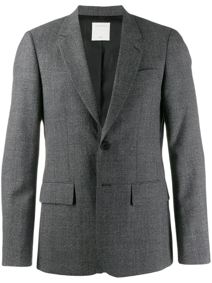 Sandro Paris Flecked Blazer - Grey