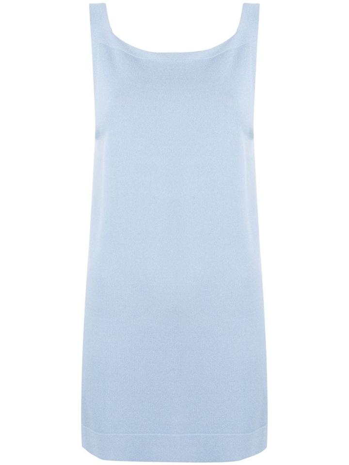 D.exterior Sleeveless Knit Top - Blue