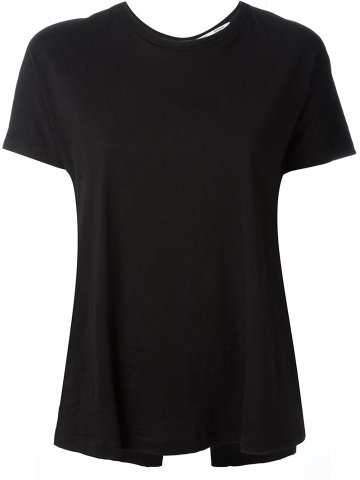 Proenza Schouler Back Bow T-shirt, Women's, Size: Small, Black, Cotton