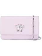 Versace Medusa Foldover Shoulder Bag, Women's, Pink/purple