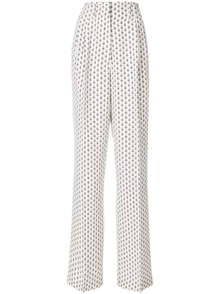 Etro Paisley Print High-waisted Trousers - Neutrals
