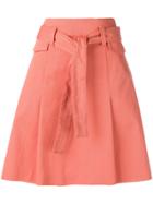 Dorothee Schumacher Belted A-line Skirt - Orange
