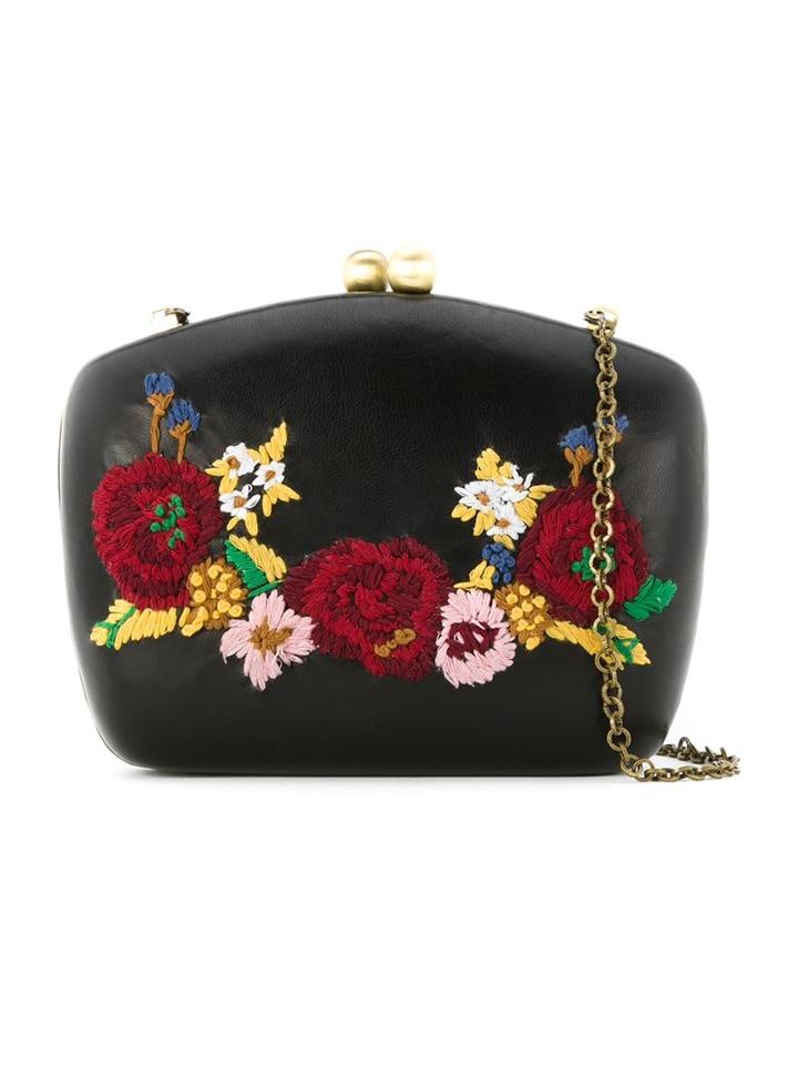 Serpui Embroidered Clutch Bag