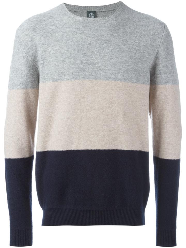 Eleventy Crew Neck Sweater, Men's, Size: Xl, Silk/polyamide/spandex/elastane/merino