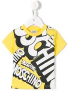 Moschino Kids - Logo Print T-shirt - Kids - Cotton - 24-36 Mth, Yellow/orange