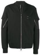 Neil Barrett Multi-zip Bomber Jacket - Black