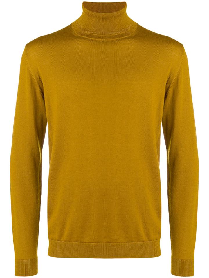 Roberto Collina Roll-neck Sweater - Yellow & Orange