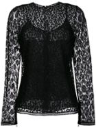 Givenchy Printed Layered Top - Black