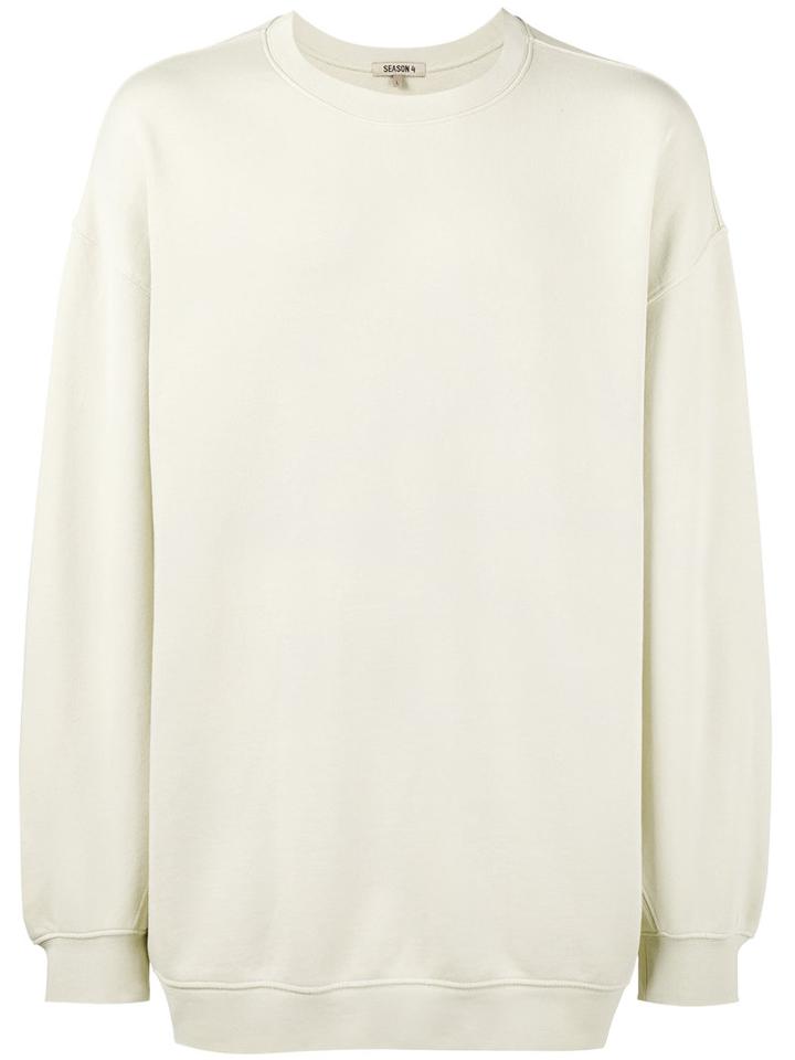 Yeezy - Crew Neck Sweatshirt - Men - Cotton - M, Nude/neutrals, Cotton