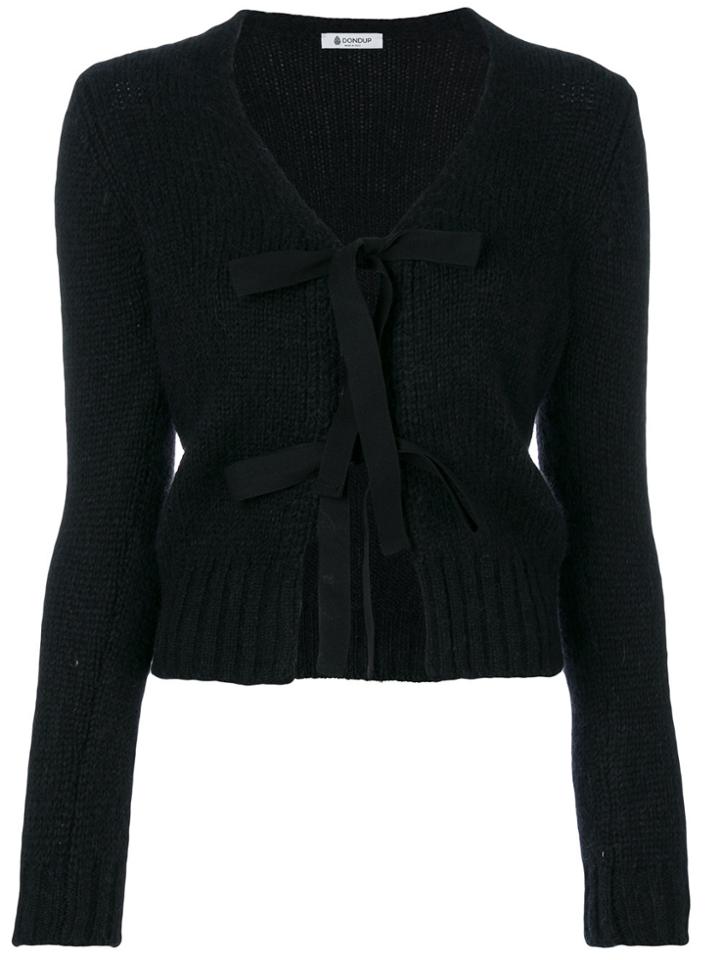 Dondup Front-tie Cardigan - Black