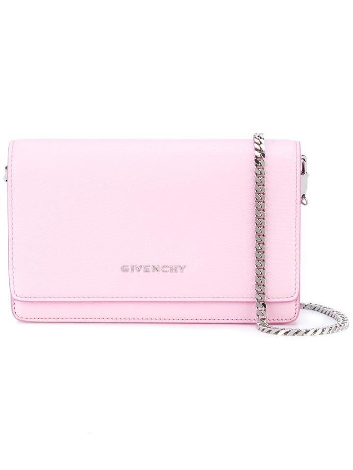 Givenchy Pandora Chain Wallet, Women's, Pink/purple, Leather/metal