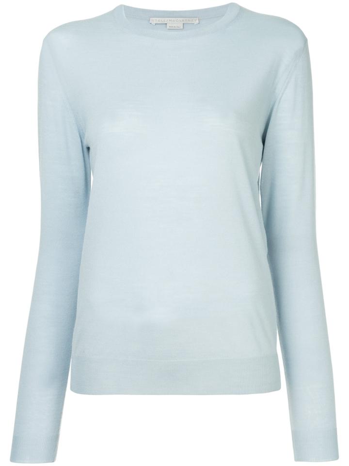 Stella Mccartney Long-sleeve Fitted Sweater - Blue