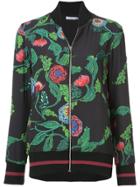 Patbo Floral Patch Bomber Jacket - Black