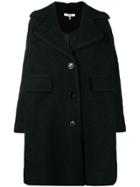 Ganni Single Breasted Midi Coat - Black