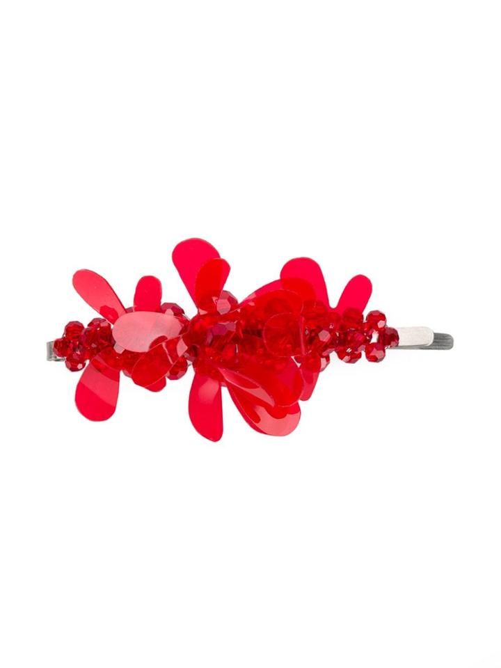 Simone Rocha Jelly Flower Hair Clip - Red