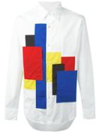 Ganryu Comme Des Garcons Patch Detail Shirt, Men's, Size: Medium, White, Cotton