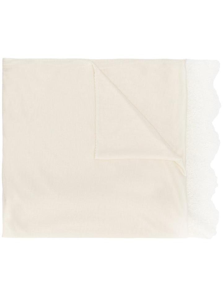 Ermanno Scervino Lace Scarf - White