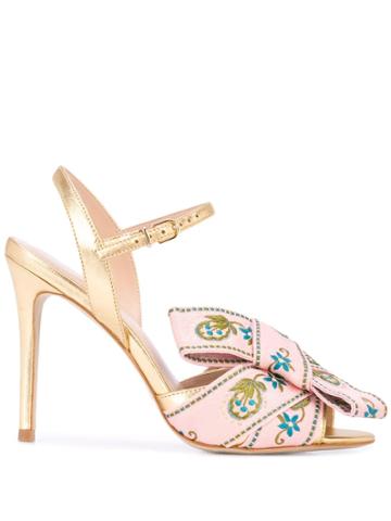Cynthia Rowley Anjelica Bow Sandals - Pink