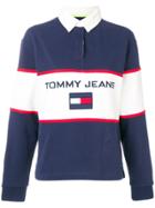 Tommy Hilfiger 90s Rugby Polo Shirt - Blue