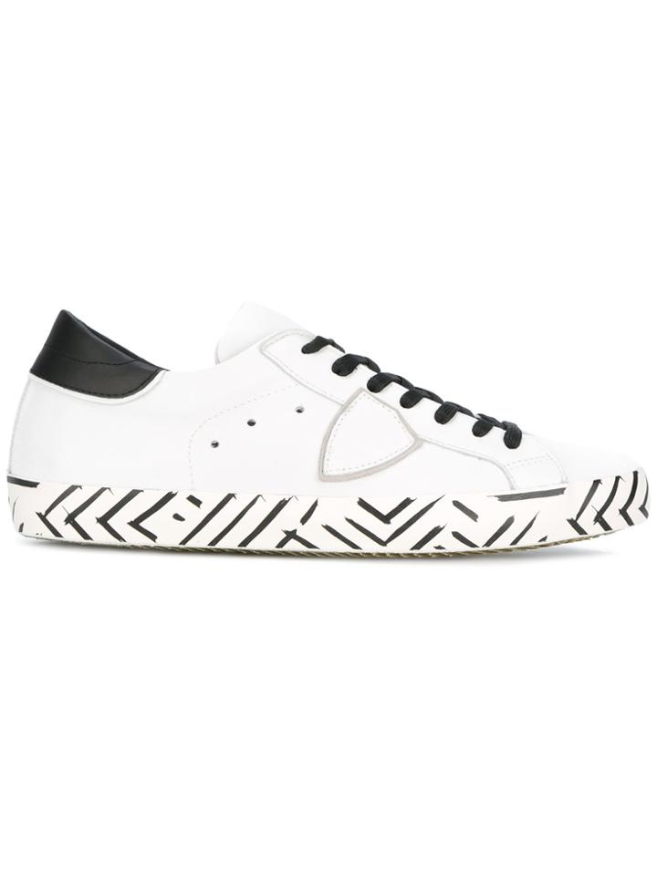 Philippe Model Printed Sole Sneakers - White
