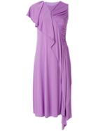 Emilio Pucci - Draped Dress - Women - Silk/spandex/elastane/viscose - 38, Pink/purple, Silk/spandex/elastane/viscose