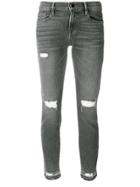 Frame Denim Distressed Detail Jeans - Grey