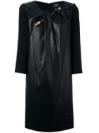 Cavalli Class Embellished Knot Detail Dress - Black