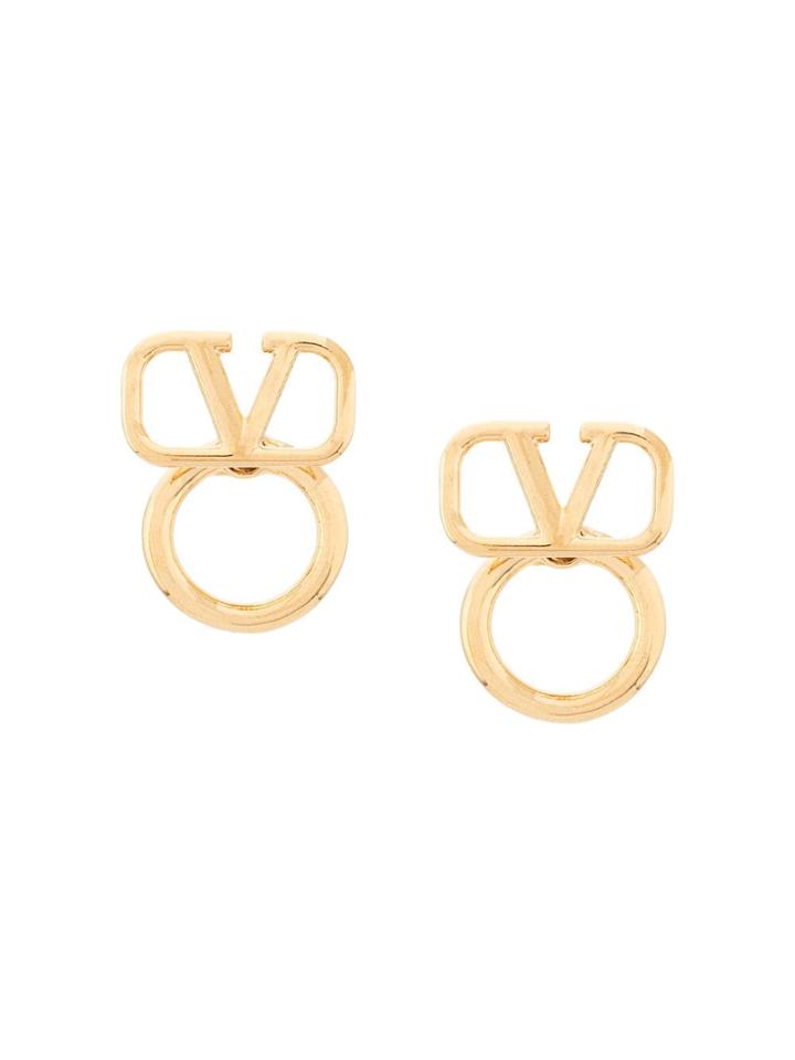 Valentino Valentino Garavani Vlogo Earrings - Gold