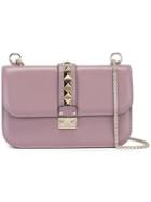 Valentino Valentino Garavani Medium 'glam Lock' Shoulder Bag, Women's, Pink/purple