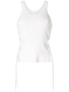 Dion Lee Fitted Cut-out Top - White